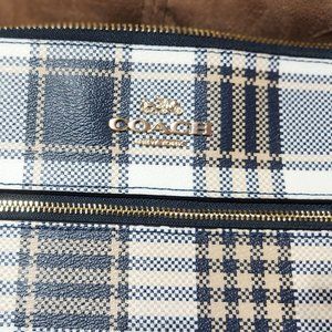 Coach C8587 Rowan File Bag Crossbody Garden Plaid Print Midnight Multi